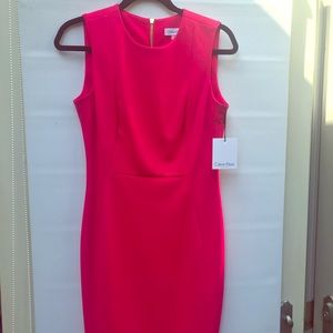 NWT magenta Calvin Klein shift dress